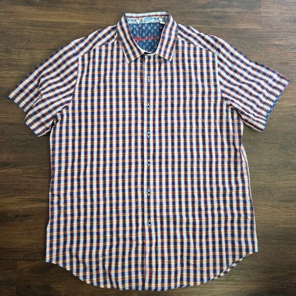 Robert Graham Plaid Short Sleeve Button Up - Picture 1 of 3